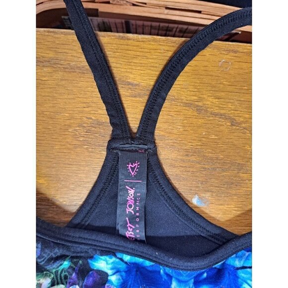 Betsy Johnson Performance Women XL Multicolor Floral Sports Bra Removeable Pads - Picture 4 of 6